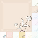 Flowers and Lines Graphic Background