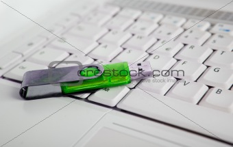 laptop and memory stick