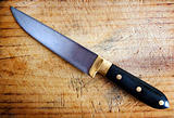 Kitchen knife with cutting board