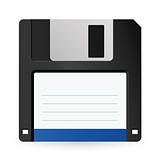 Magnetic floppy disc icon