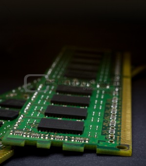 memory module with gradient to black