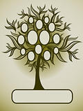 Vector family tree design with frames