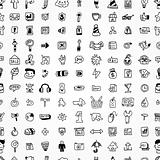 hand draw web icons seamless pattern

