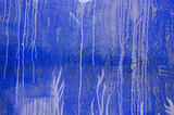 blue painted wall grunge background