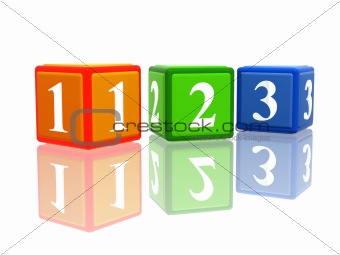 123 color cubes