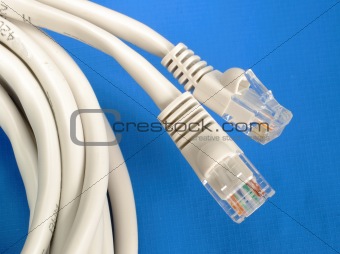 Close up view of some computer Ethernet cables
