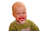 Toddler with pacifier