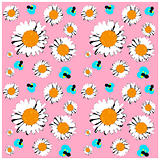 Seamless daisies wallpaper