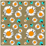 Seamless daisies wallpaper