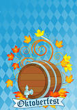 Oktoberfest design with keg