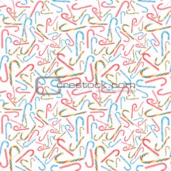 Holiday Candy Cane Seamless Background