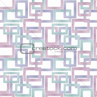 Seamless Background Pattern From Photographs of Pastel Wooden Frames.