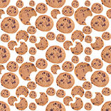 Chocolate Chip Cookie Seamless Background