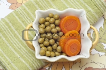Bowl of Peas and Carrots