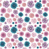 Muted Colors Seamless Flower Background
