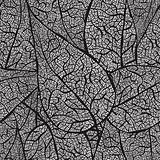 vector seamless monochrome background with monochrome leaves