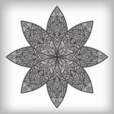 vector hand drawn abstract flower