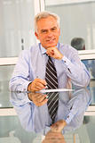 businessman in office at the desk
