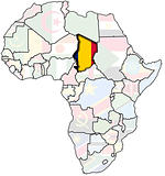 chad on africa map