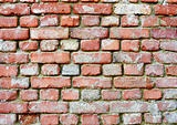 Brick wall - architectural background in retro style