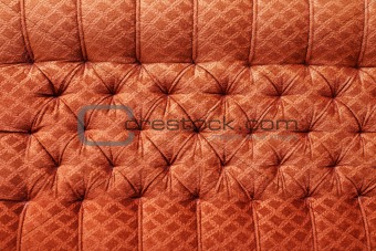 Red antique furniture upholstery - background