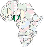 nigeria on africa map