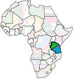 tanzania on africa map