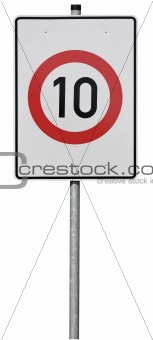 Sign, speed limit