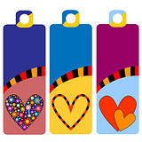 colorful tags or labels