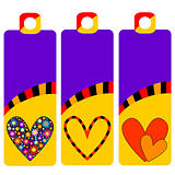 colorful tags or labels