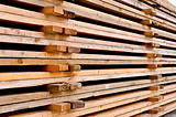 a stack of the wooden pallets