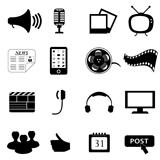 Media or multimedia icons