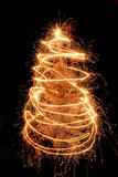 christmas tree from the sparklers