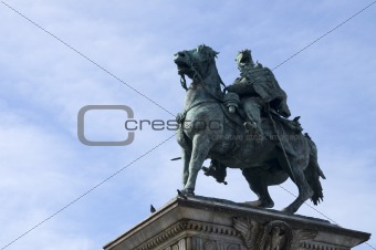 Vittorio Emanuele statue in Milan