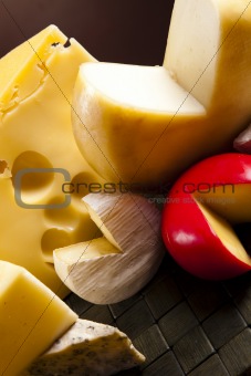 Background of fresh cheese