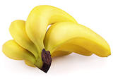 Bananas with clipping path
