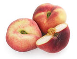 Chinese flat peaches with half