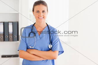 Young nurse posing