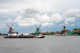 windmills at the zaanse schans in Holland