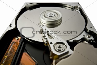 hard disk with rotating platter
