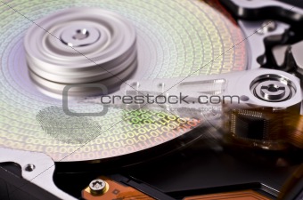 Hard disk drive with fingerprint - one-six