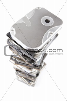 Stack of hard drive with copy space