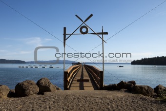 Boat Dock At Summer Camp