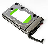 Server Hard disk drive in hot swap frame