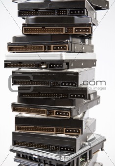 Stack of hard drive