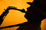 Saxophone Performer Silhouette