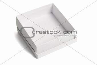Open white gift box
