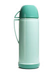 Green thermos flask 