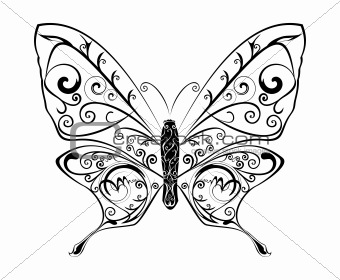 Abstract Butterfly vector