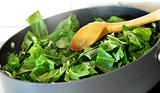 Preparing spinach